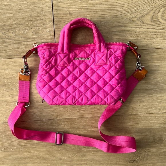 MZ Wallace Handbags - Micro Sutton - Neon Pink
